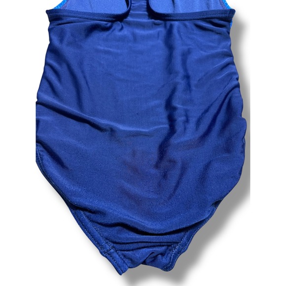 Speedo Girls Infinity Swimsuit One Piece Athletic Swimwear Pink Blue XS 5/6 - Picture 9 of 10